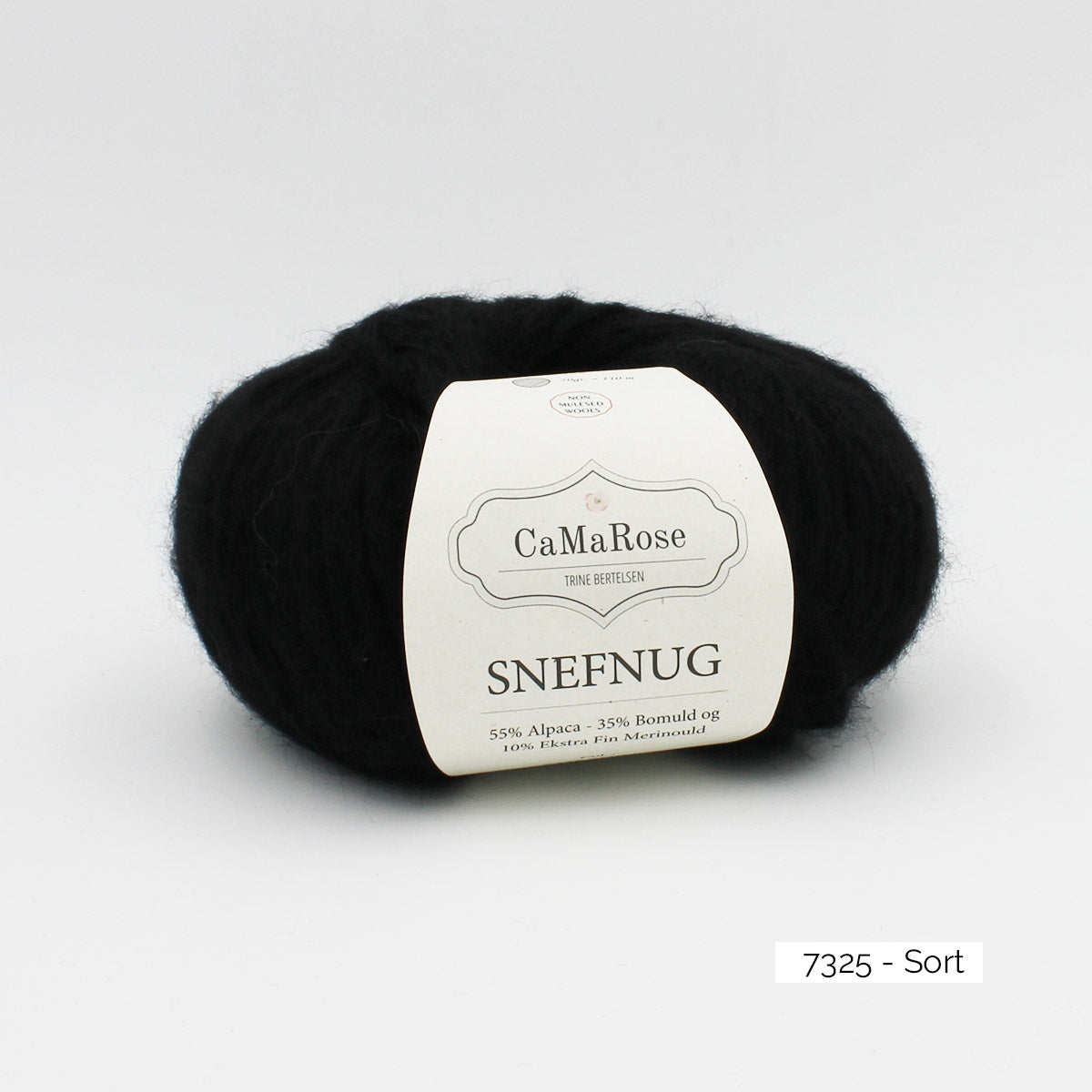Pelote de Snefnug de CaMaRose coloris 7325 Sort