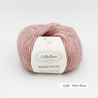 Pelote de Snefnug de CaMaRose coloris 7338 Mork Rosa