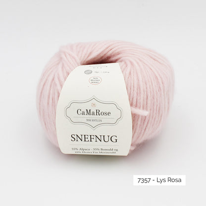 Pelote de Snefnug de CaMaRose coloris 7357 Lys Rosa (rose clair)
