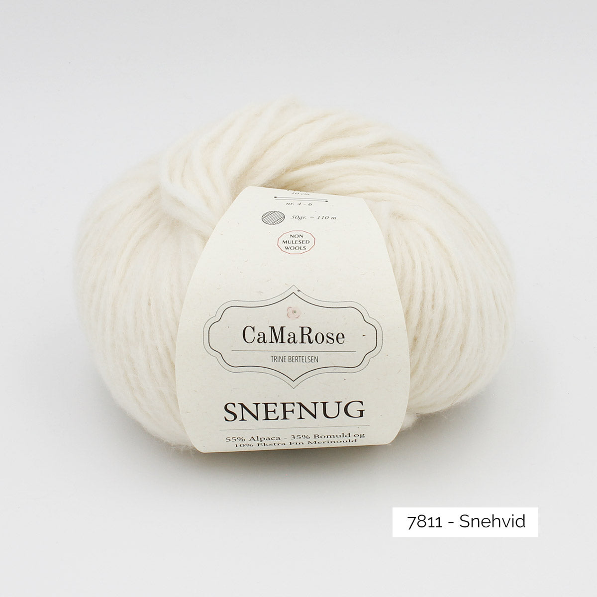 Snefnug de CaMaRose coloris 7811 Snehvid