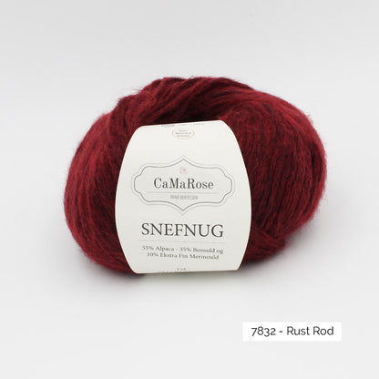 Pelote de Snefnug de CaMaRose coloris 7832 Rust Rod