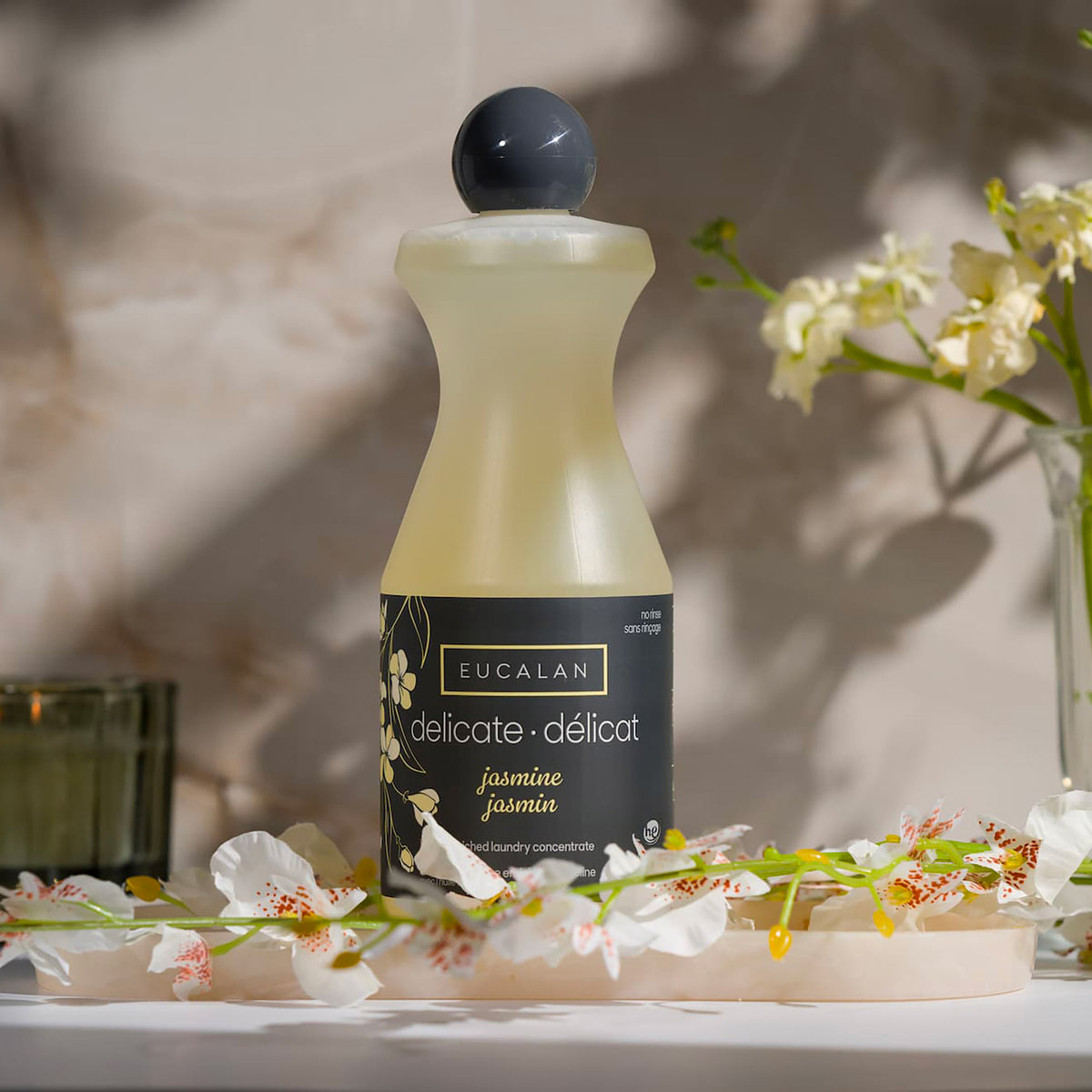 Lessive pour lainage sans rinçage Eucalan, flacon de 500ml, senteur Jasmin