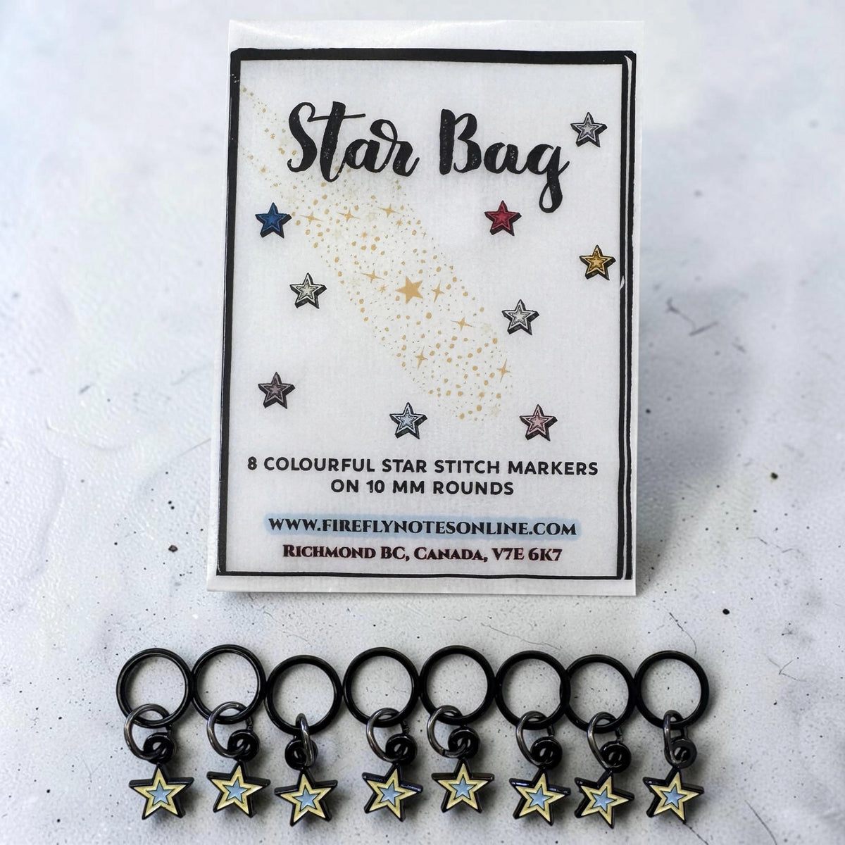 Anneaux marqueurs Firefly Notes modèle Star Bag
