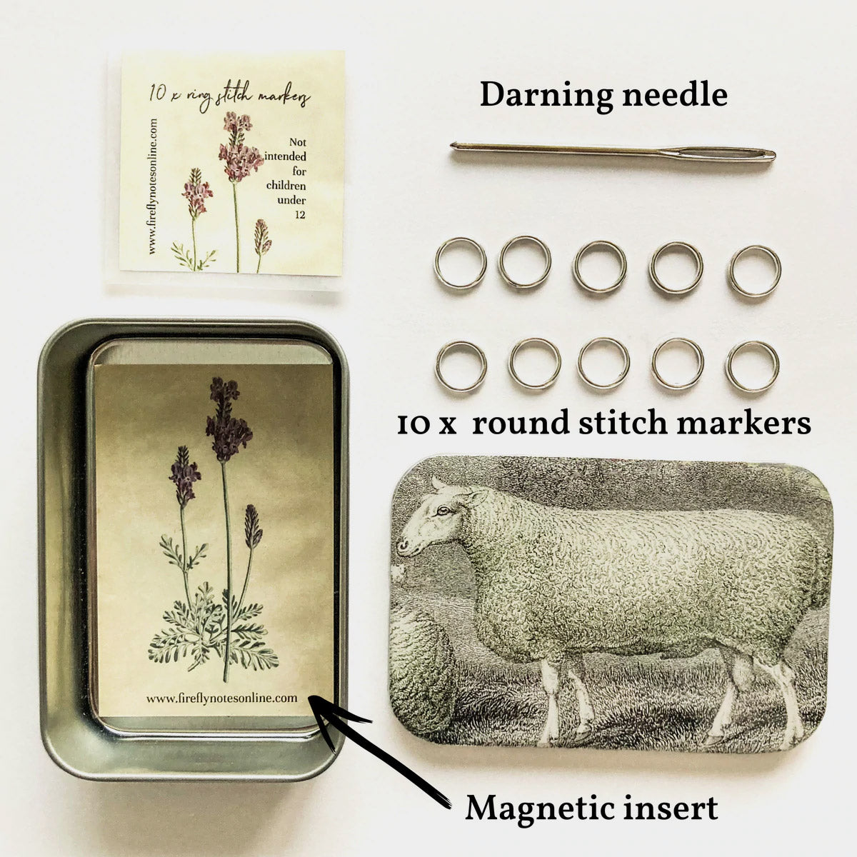 Boîte à Outils Tricot ou Kit Magnétique - Firefly Notes