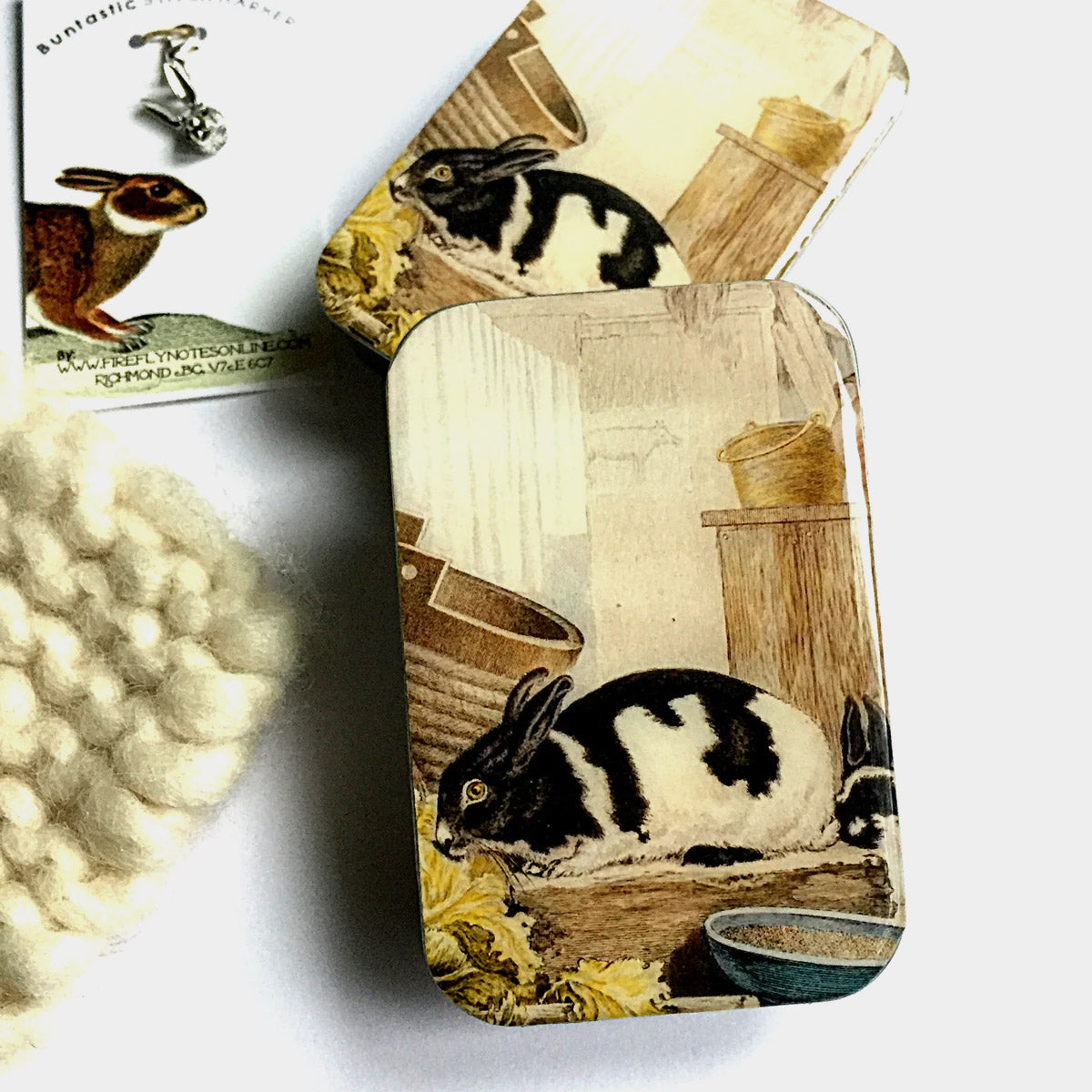 Boîte de rangement Firefly Notes, modèle Rabbit, taille Large