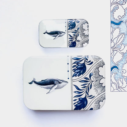 Boîte de rangement Firefly Notes, modèle Whale, taille Small (haut) et Large (bas)