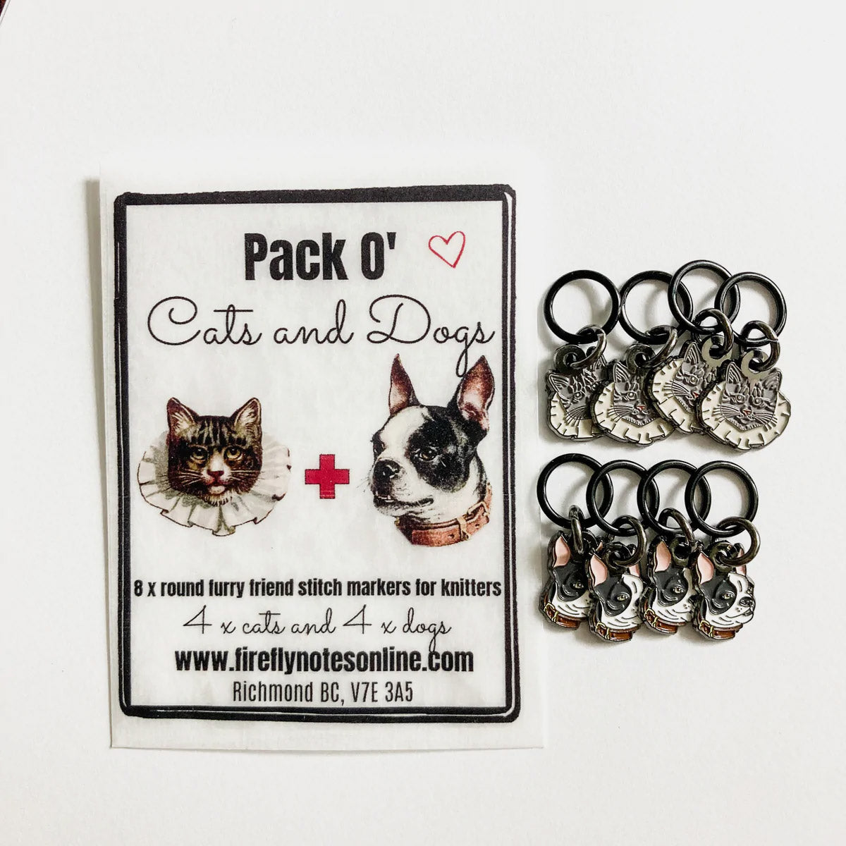 Anneaux marqueurs Firefly Notes modèle Dogs and Cats