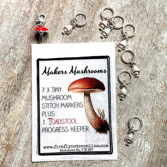Marqueurs de mailles Firefly Notes modèle Makers Mushrooms