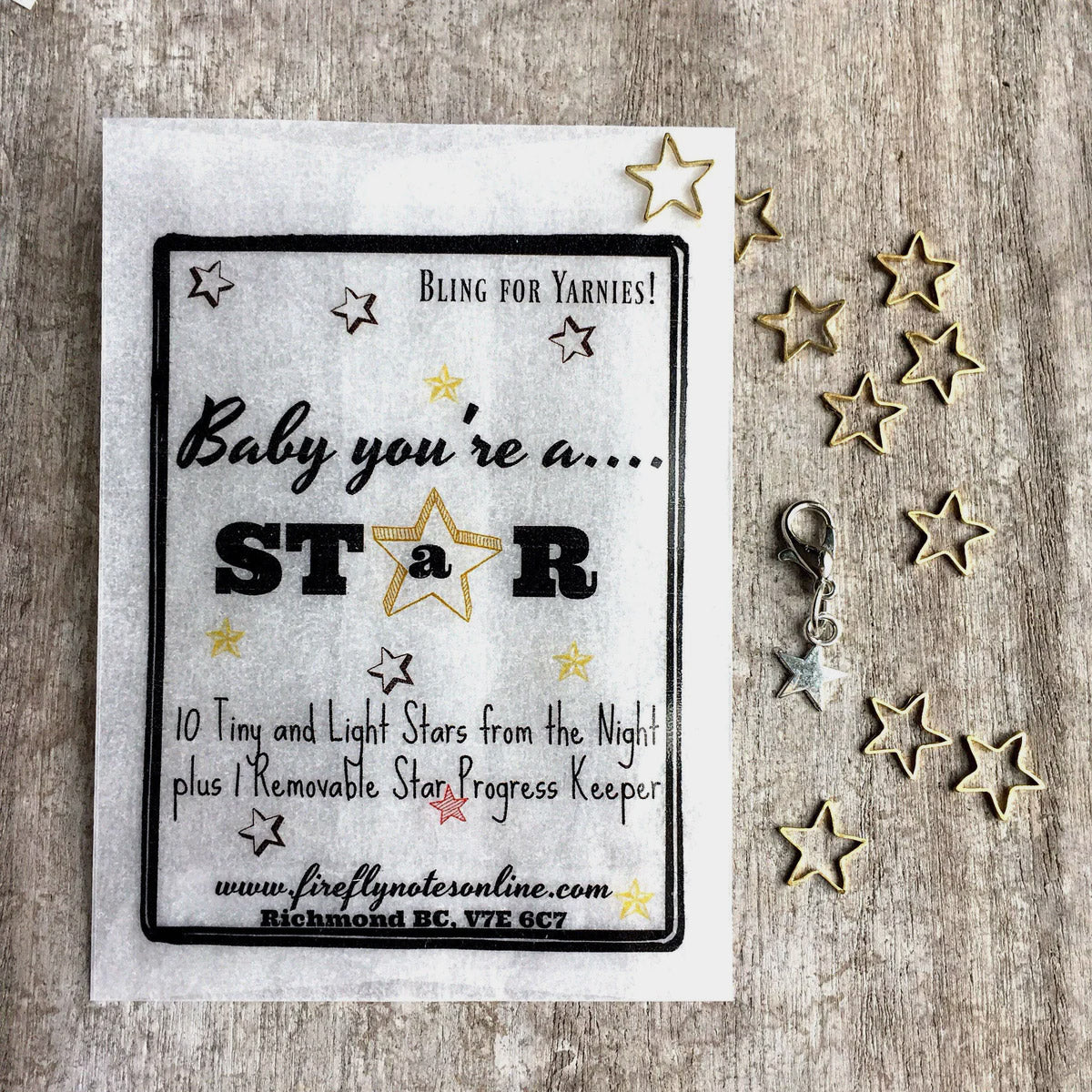 Anneaux marqueurs + marqueur amovible Firefly Notes modèle Stars