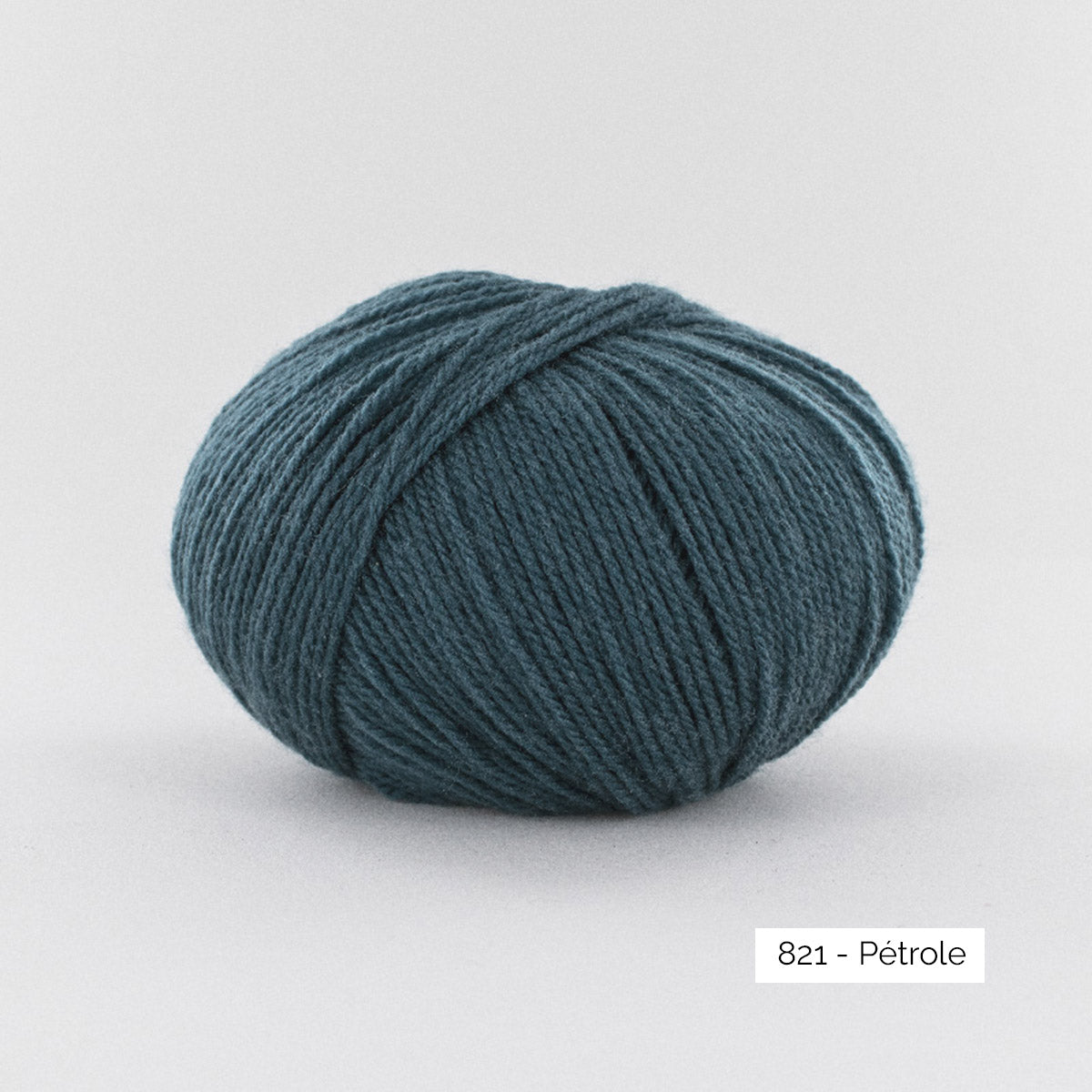 Pelote de BB Mérinos de Fonty, coloris 821 Pétrole