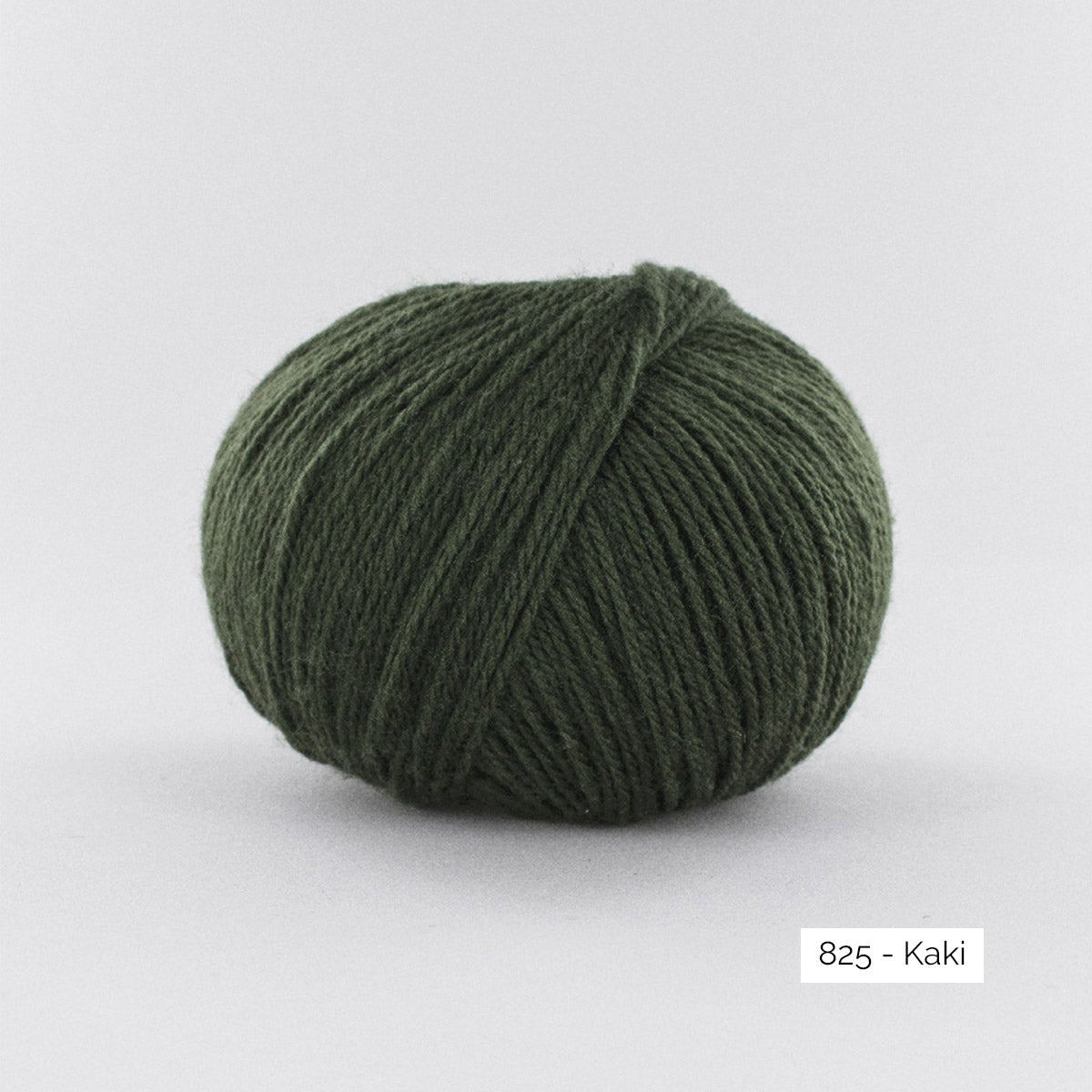 Pelote de BB Mérinos de Fonty, coloris 825 Kaki