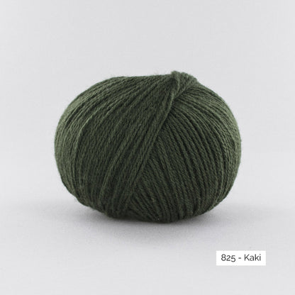Pelote de BB Mérinos de Fonty, coloris 825 Kaki
