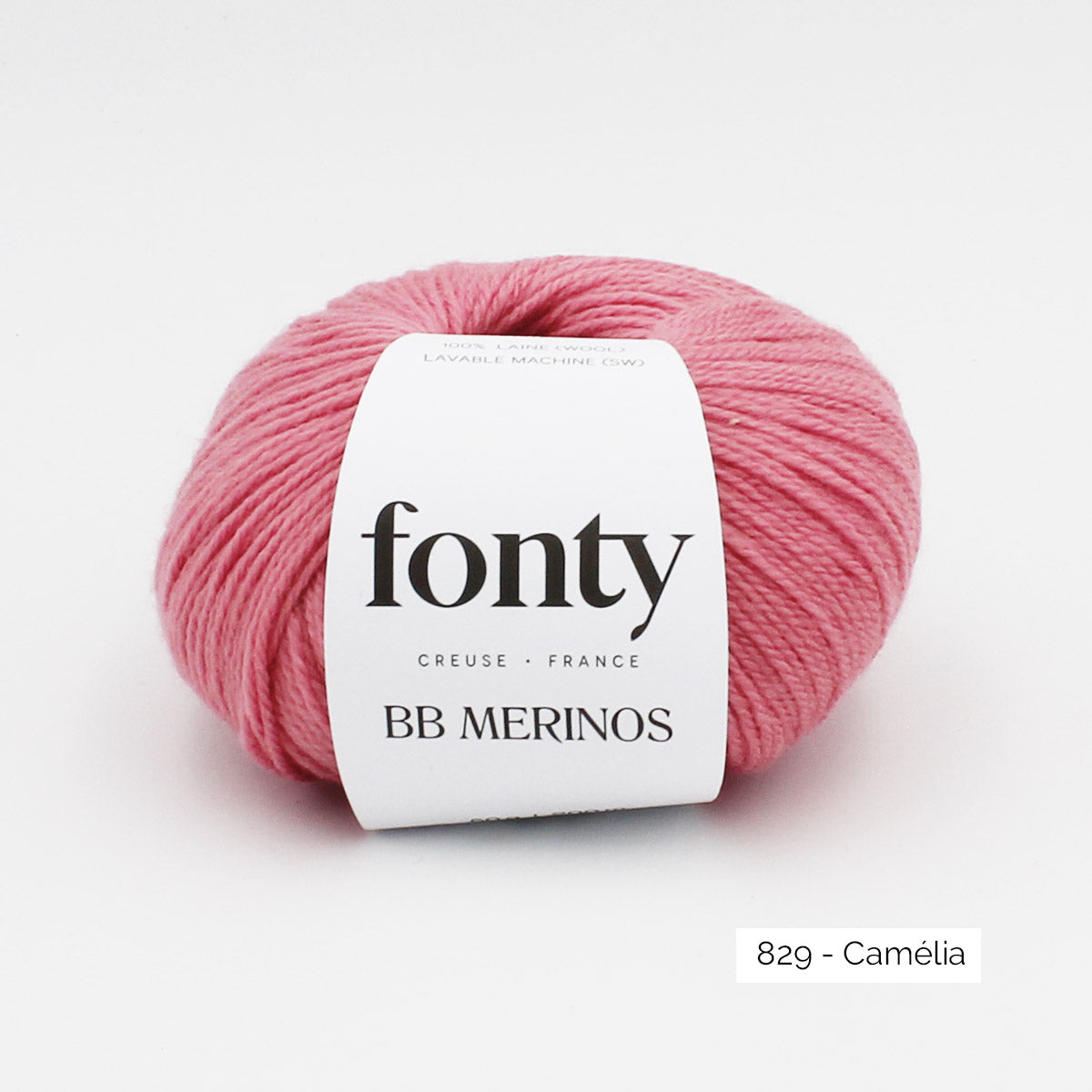 Pelote de BB Merinos de Fonty, coloris 829 Camélia
