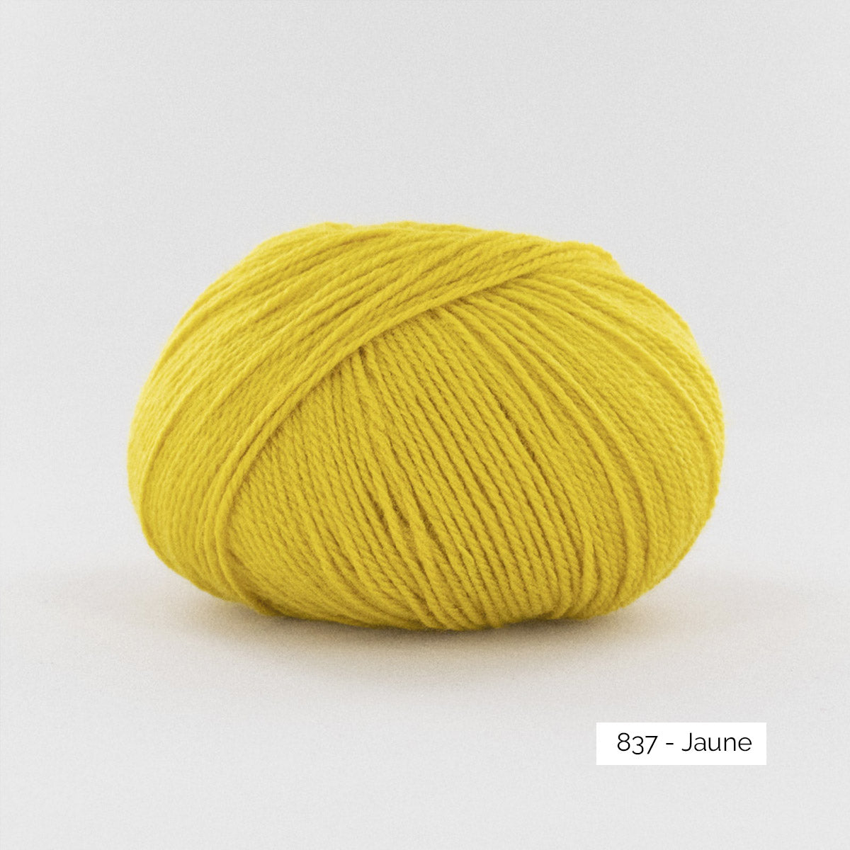 Pelote de BB Mérinos de Fonty, coloris 837 Jaune