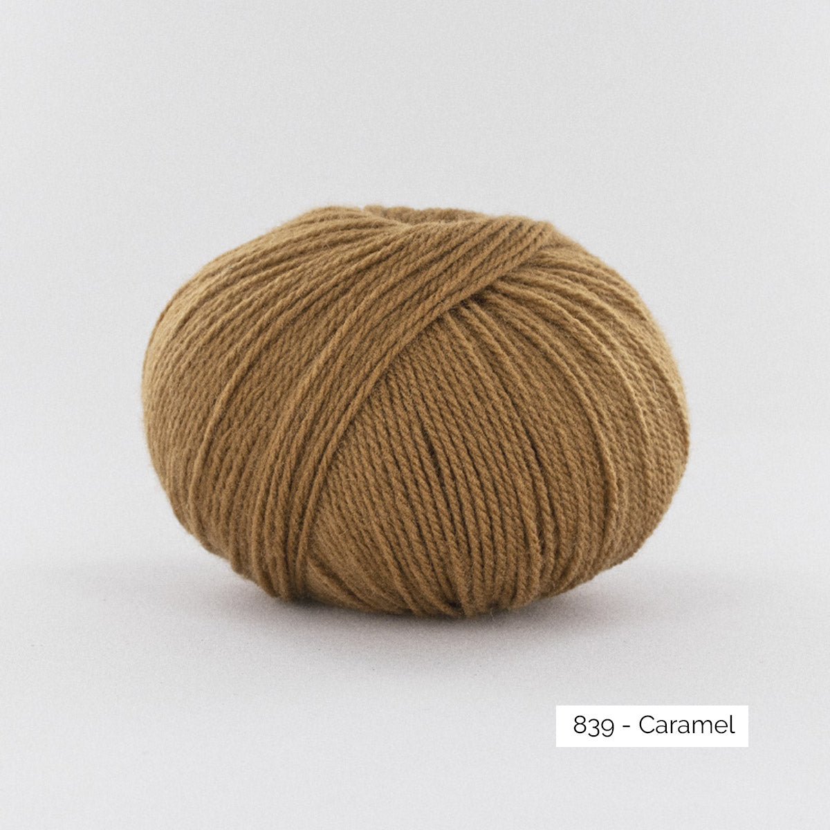 Pelote de BB Mérinos de Fonty, coloris 839 Caramel