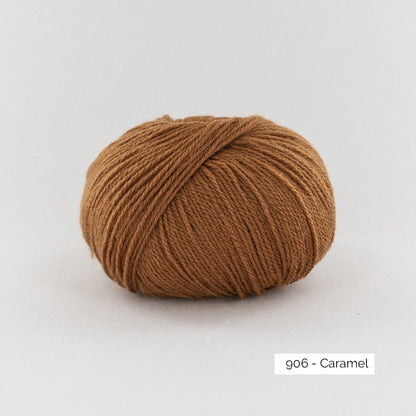 Pelote de BB Mérinos de Fonty, coloris 906 Caramel