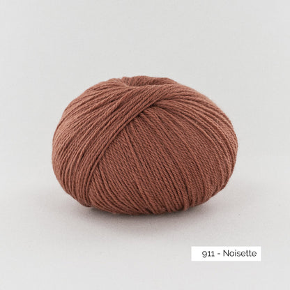 Pelote de BB Mérinos de Fonty, coloris 911 Noisette