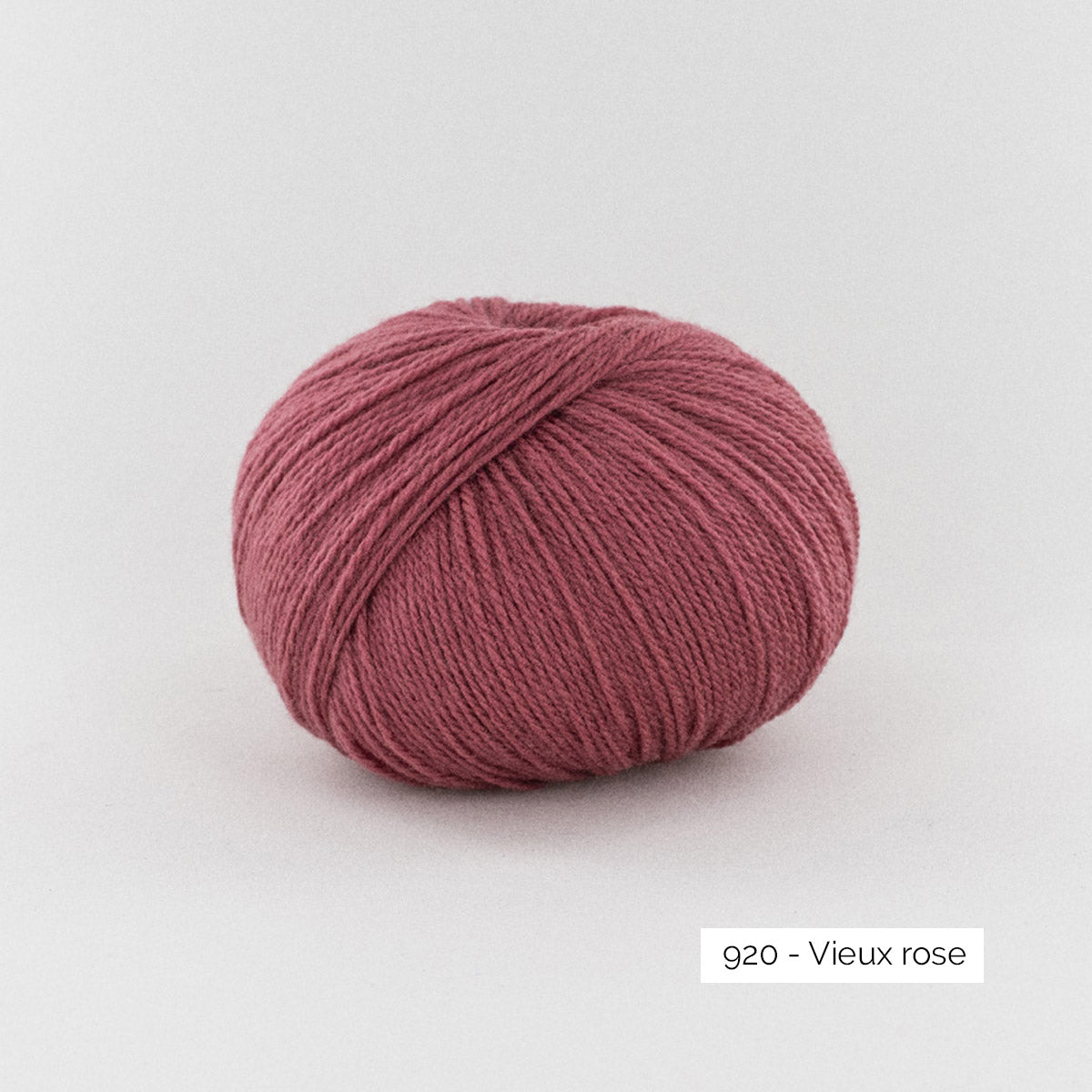 Pelote de BB Mérinos de Fonty, coloris 920 Vieux Rose