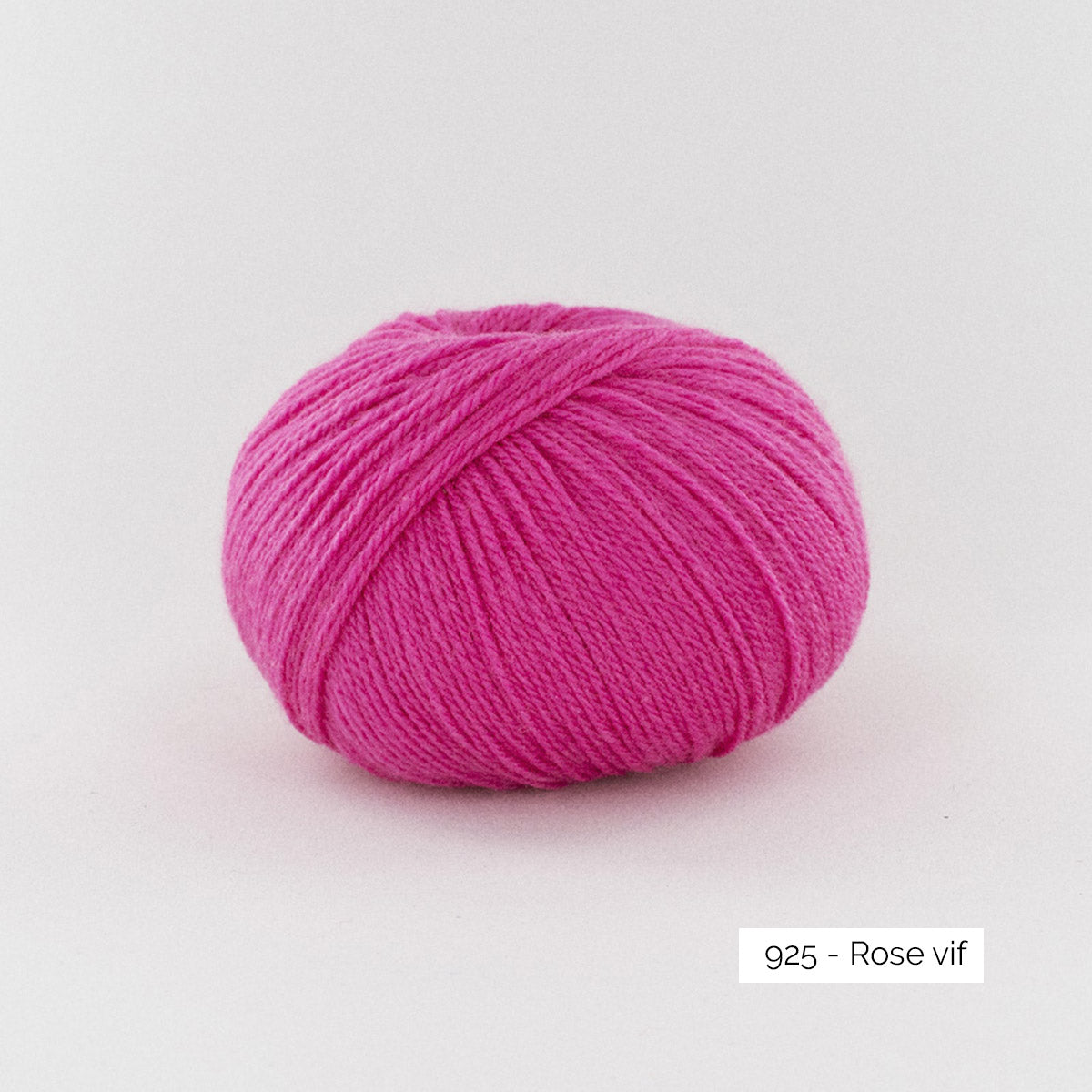 Pelote de BB Mérinos de Fonty, coloris 925 Rose Vif