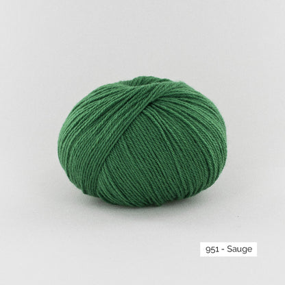 Pelote de BB Mérinos de Fonty, coloris 951 Sauge