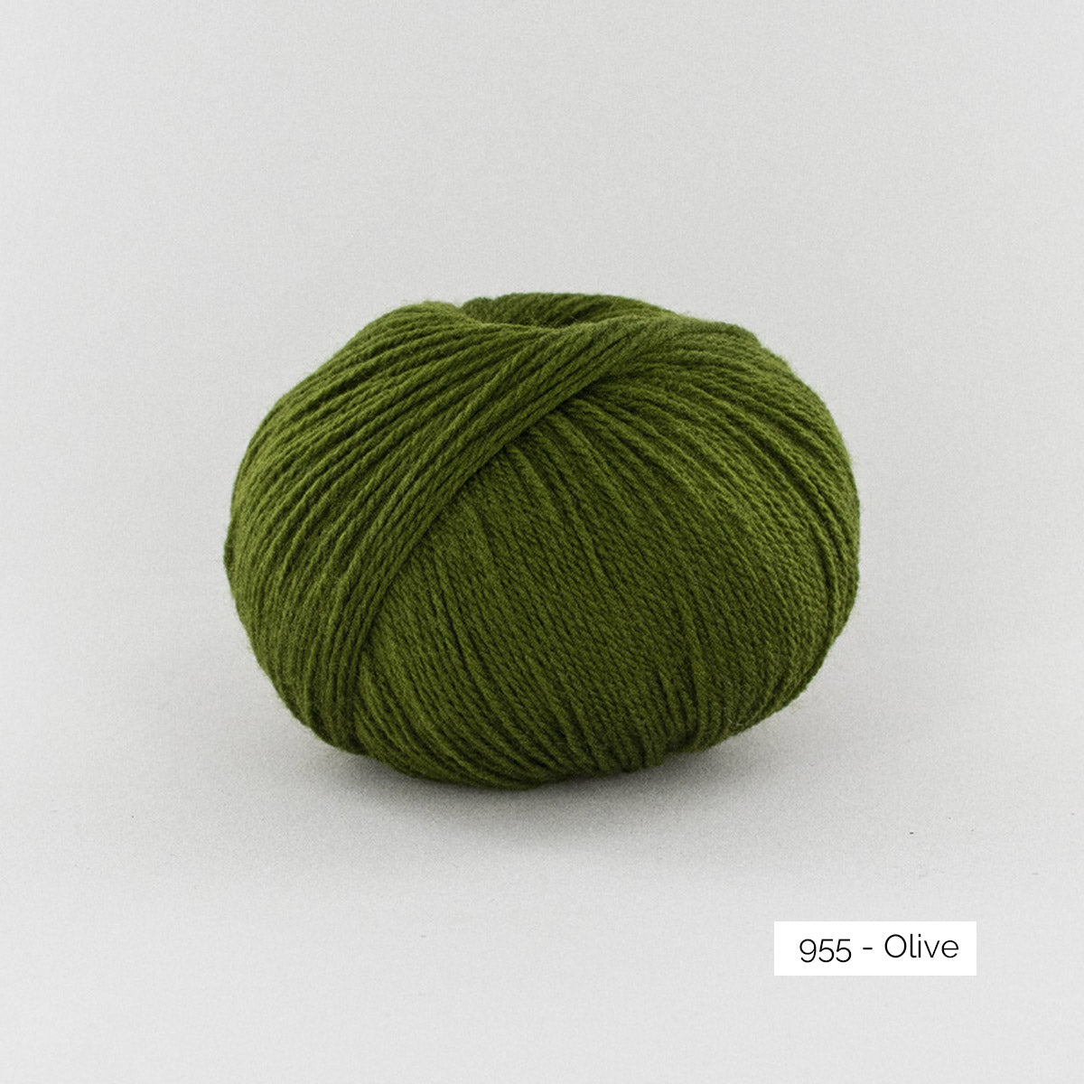 Pelote de BB Mérinos de Fonty, coloris 955 Olive