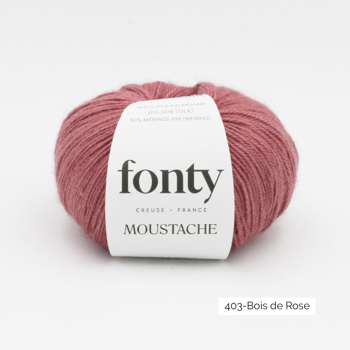 Pelote de Moustache de Fonty coloris 403 Bois de Rose