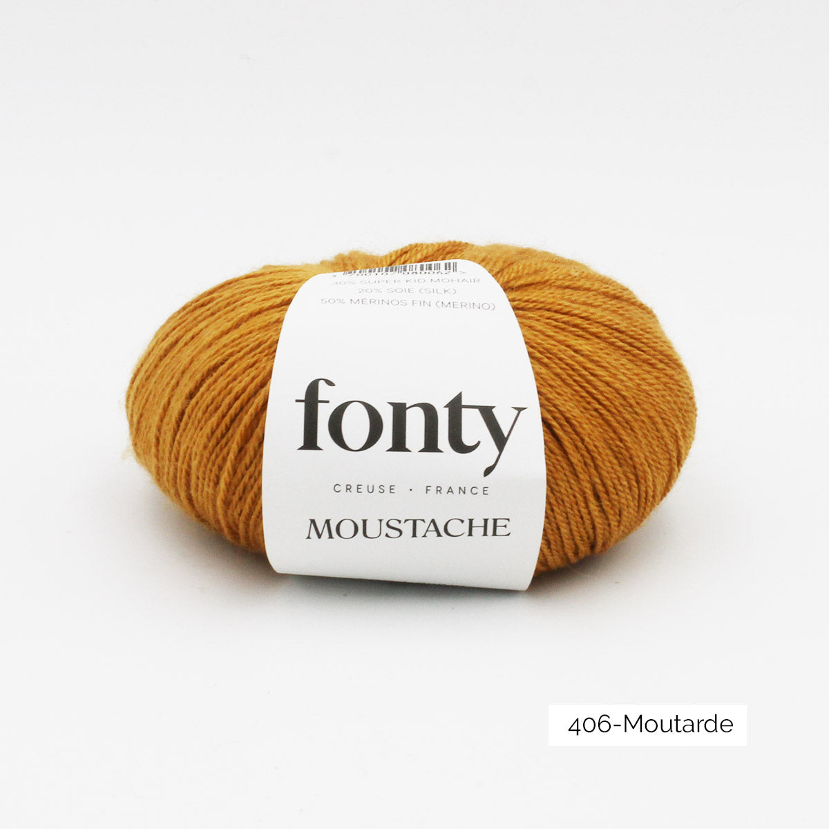 Pelote de Moustache de Fonty coloris 406 Moutarde