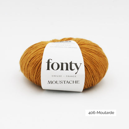 Pelote de Moustache de Fonty coloris 406 Moutarde