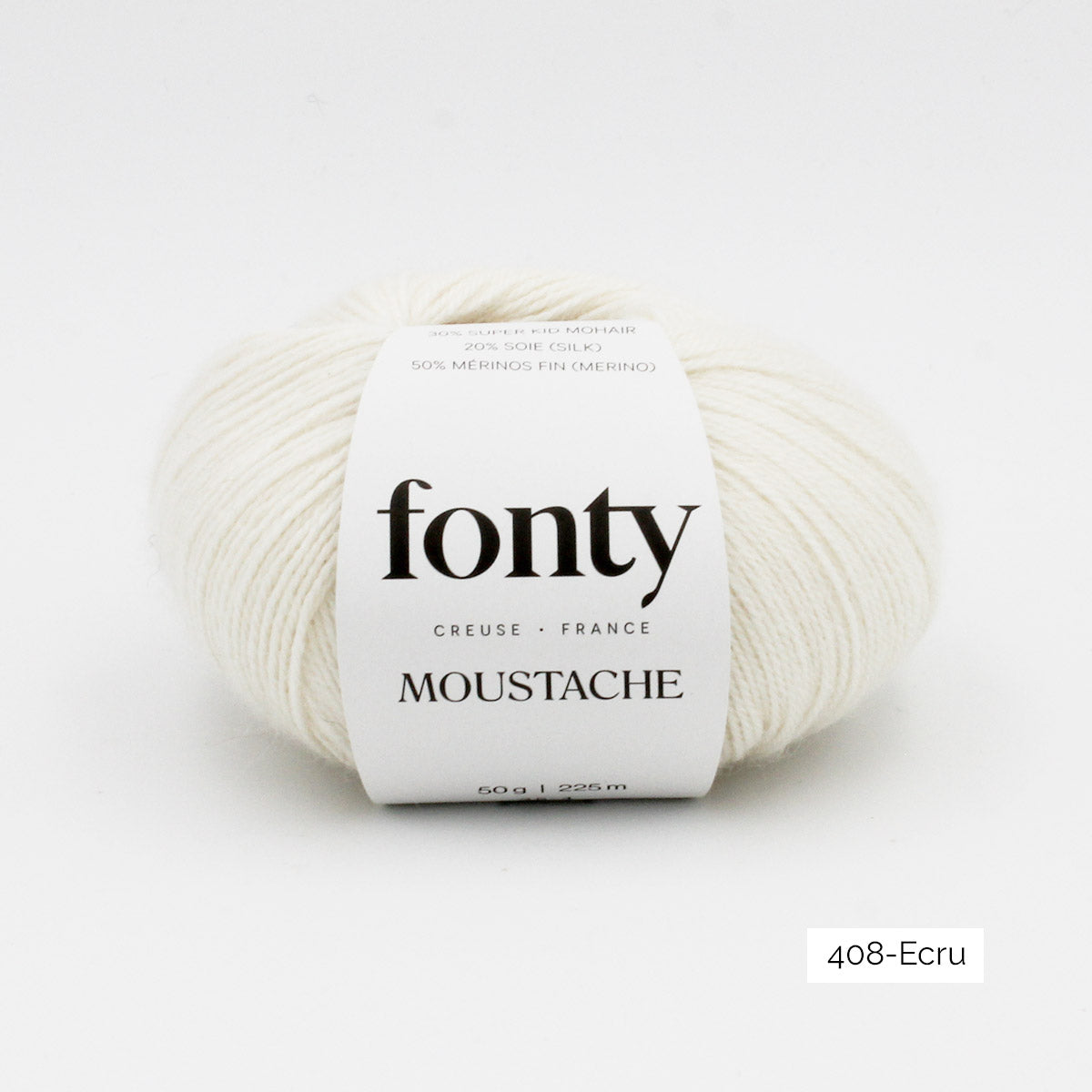 Pelote de Moustache de Fonty coloris 408 Ecru