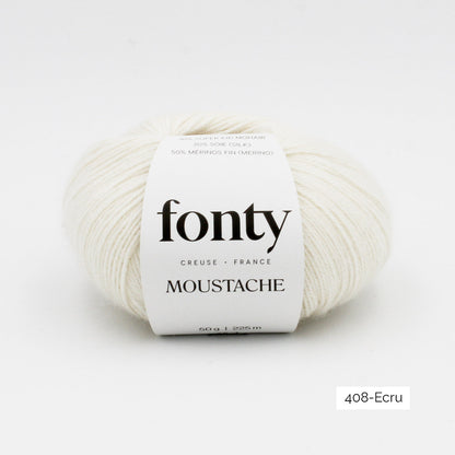 Pelote de Moustache de Fonty coloris 408 Ecru