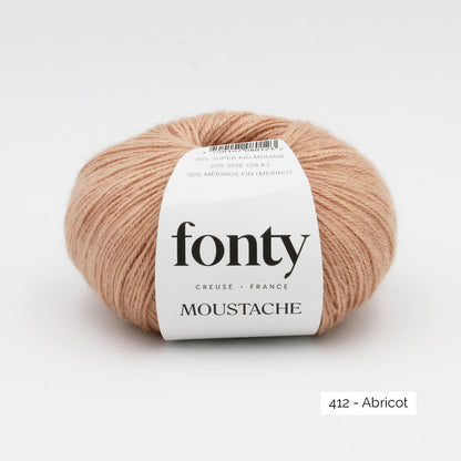 Pelote de Moustache de Fonty coloris 412 Abricot