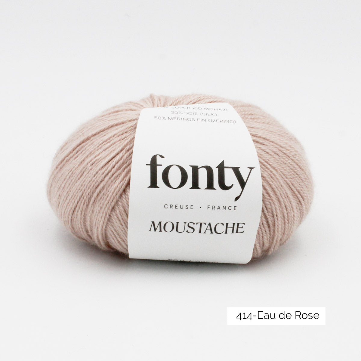 Pelote de Moustache de Fonty coloris 414 Eau de Rose