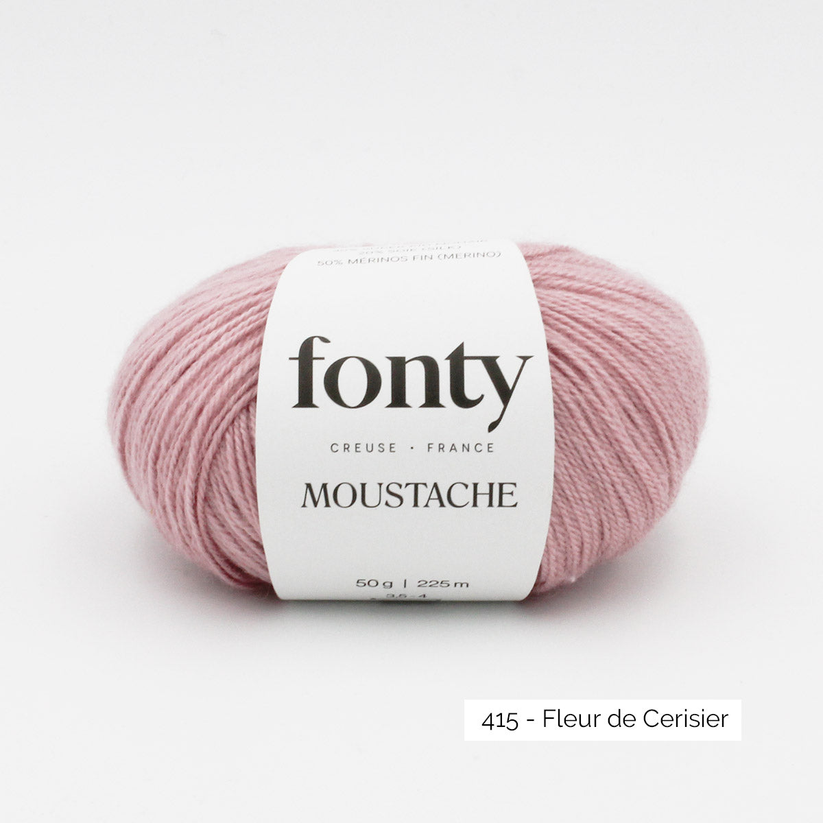 Pelote de Moustache de Fonty coloris 415 Fleur de Cerisier