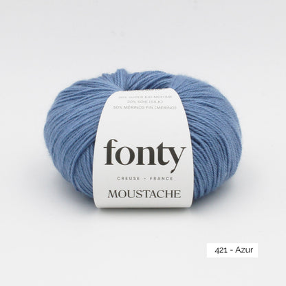 Pelote de Moustache de Fonty coloris 421 Azur