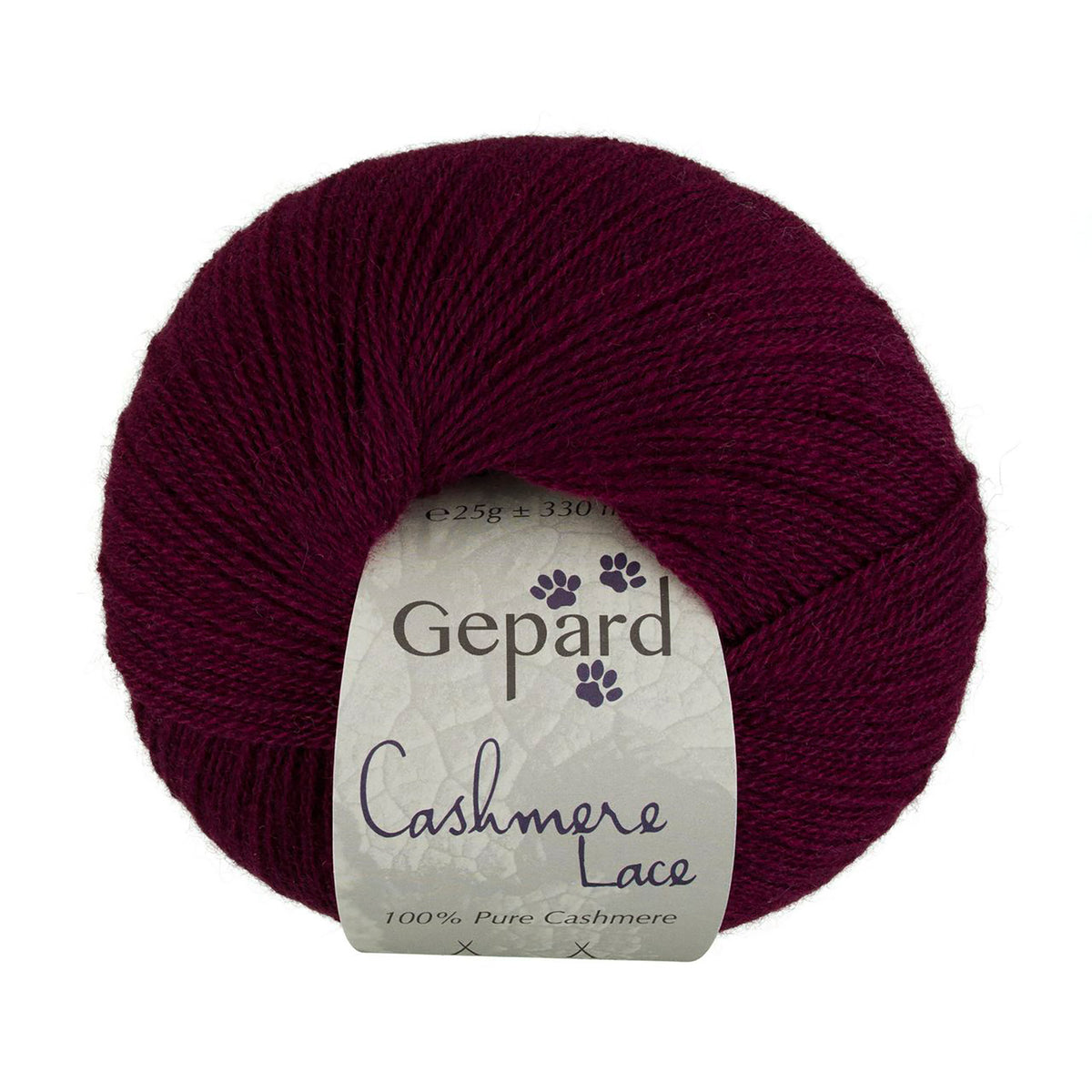 Cashmere Lace de Gepard Garn coloris 480 Raven's Plum