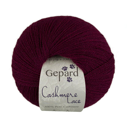 Cashmere Lace de Gepard Garn coloris 480 Raven's Plum