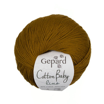 Cotton Baby Lino de Gepard Garn coloris 128 Bronze