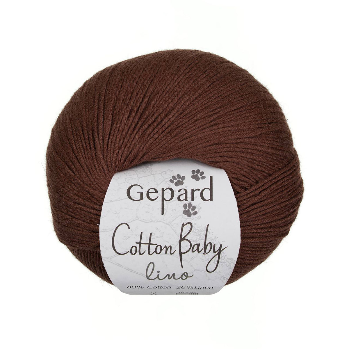 Cotton Baby Lino de Gepard Garn coloris 178 Chocolate