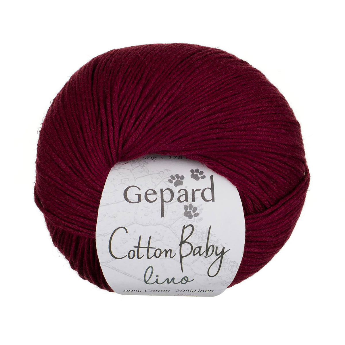 Cotton Baby Lino de Gepard Garn coloris 472 Deep Cherry