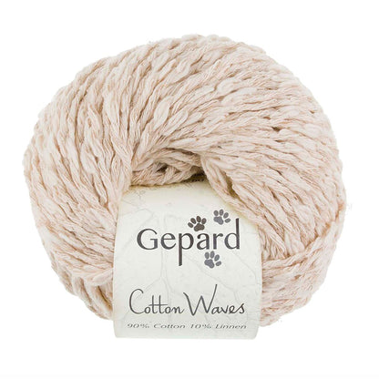 Pelote de Cotton Waves de Gepard Garn coloris 102 Raw White