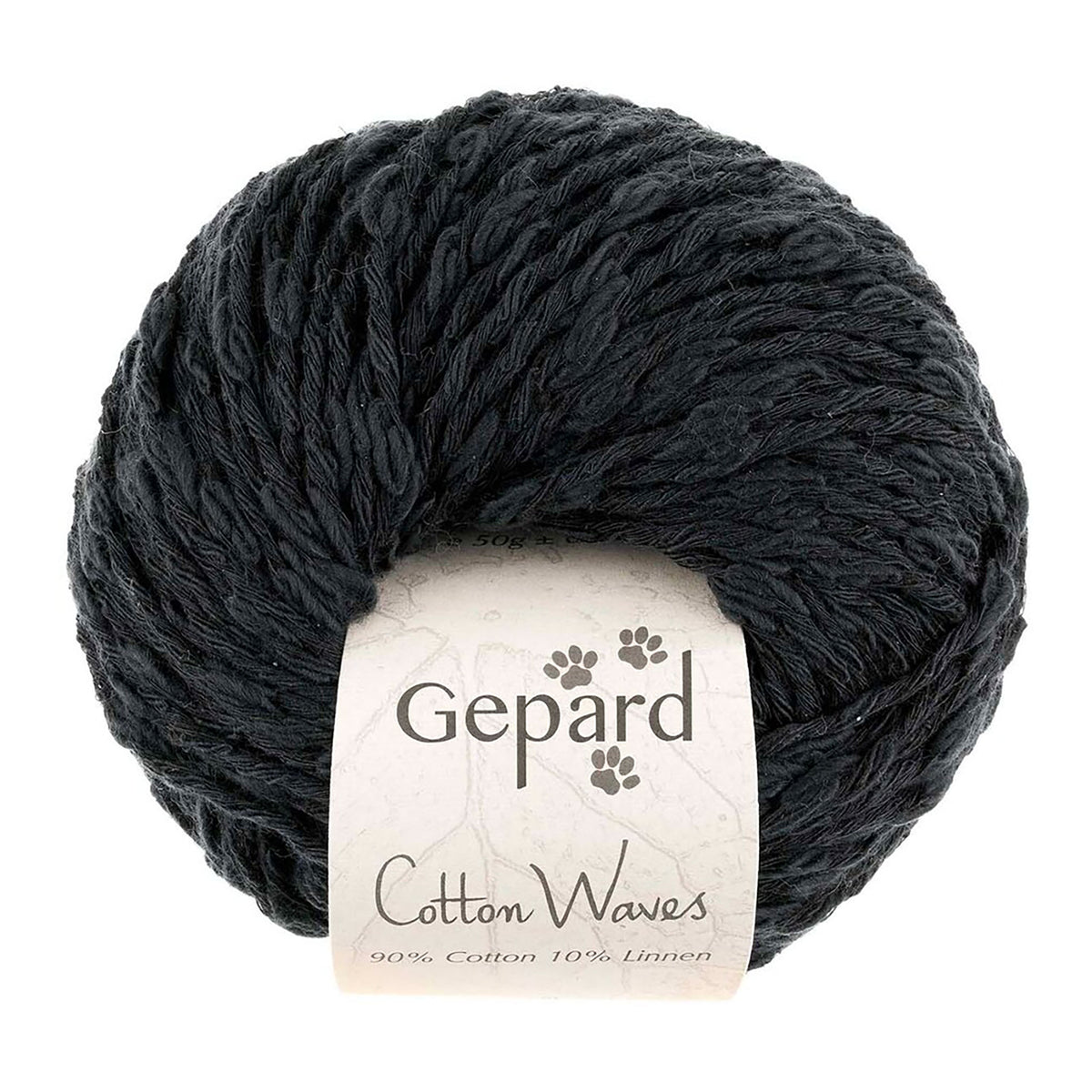 Pelote de Cotton Waves de Gepard Garn coloris 599 Noir