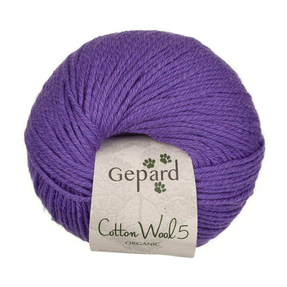 CottonWool 5 Organic de Gepard Garn coloris 620 Majestic Lavender
