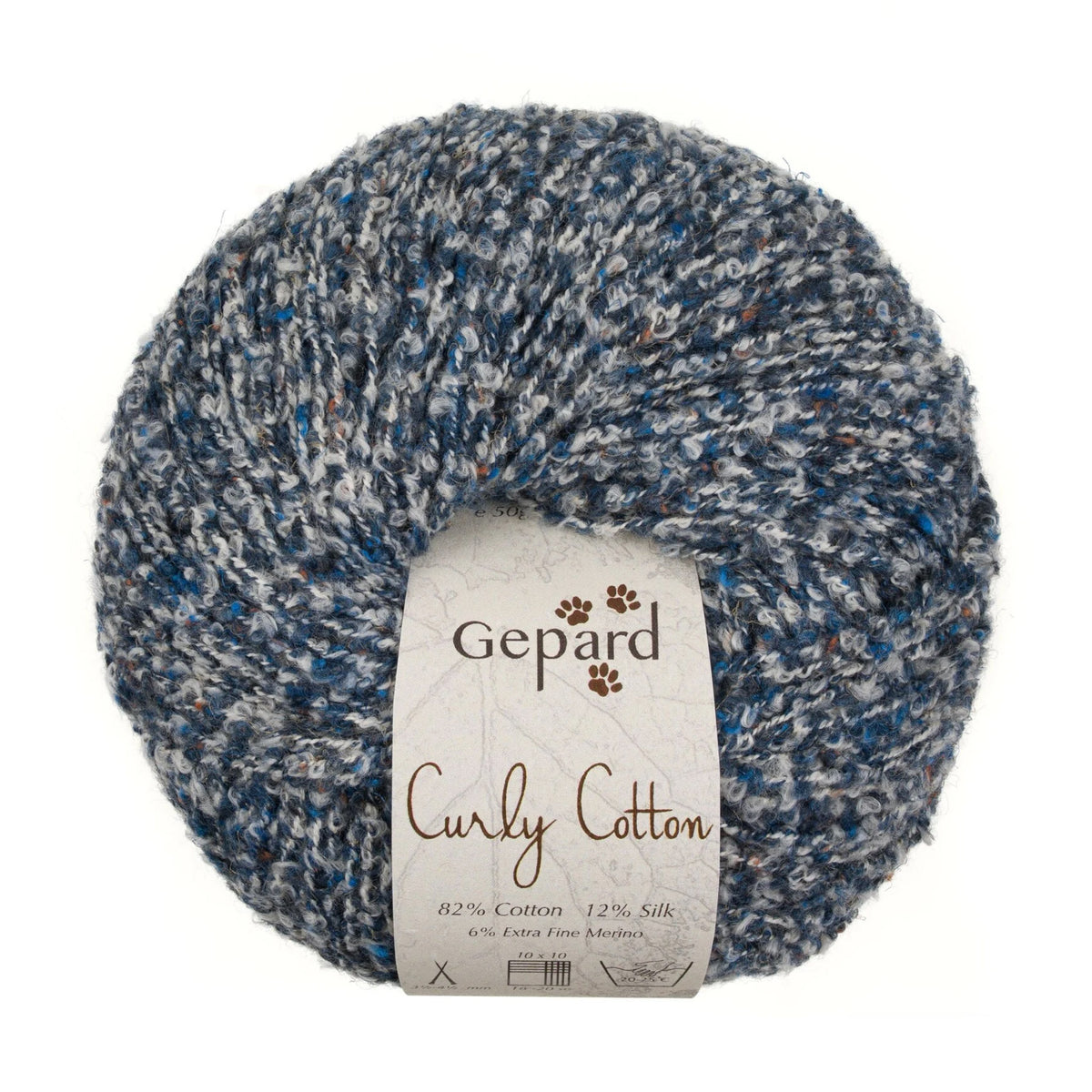 Pelote de Cotton Curly de Gepard Garn coloris 750 Jean Brut