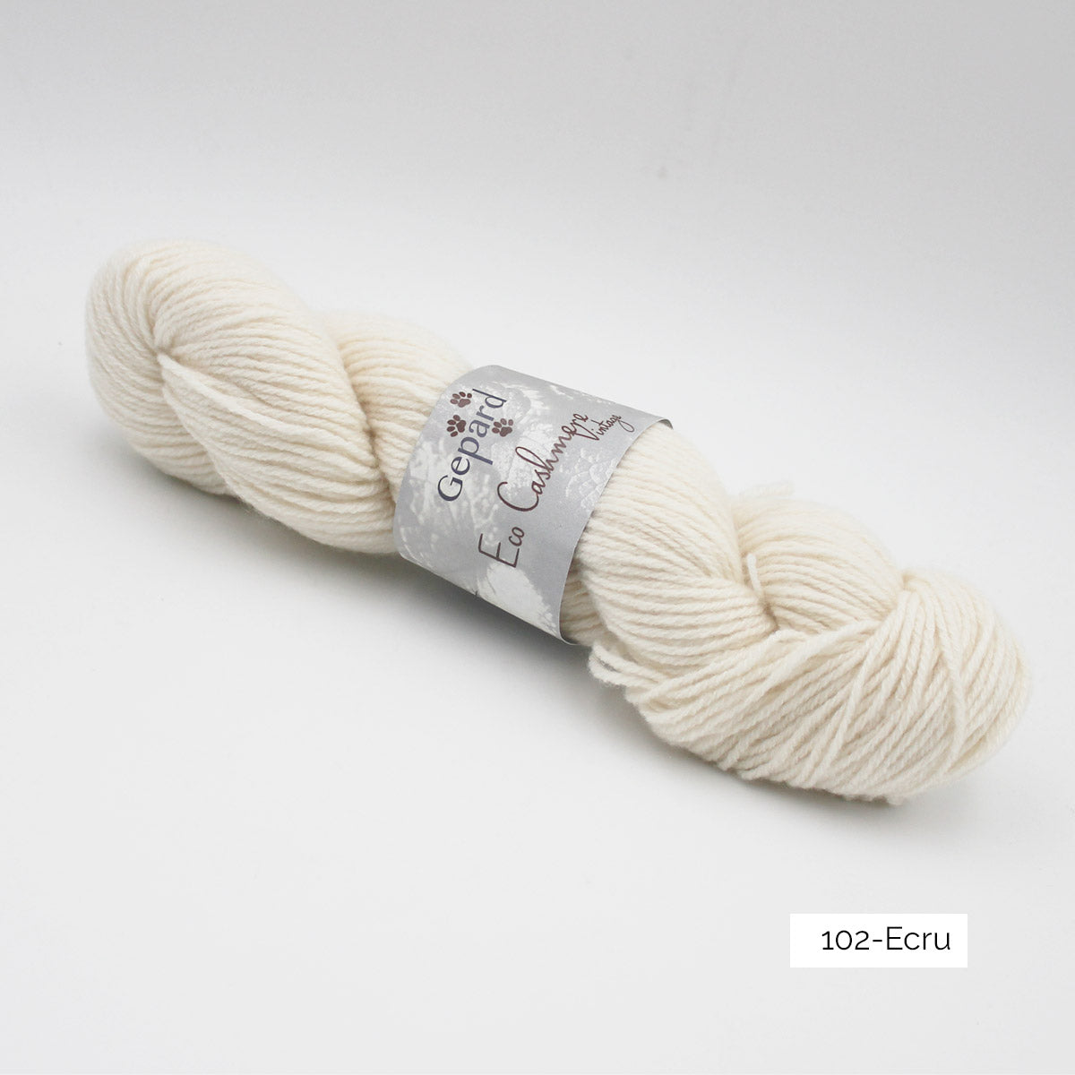 Echeveau d'Eco Cashmere Vintage de Gepard Garn coloris 102 Ecru