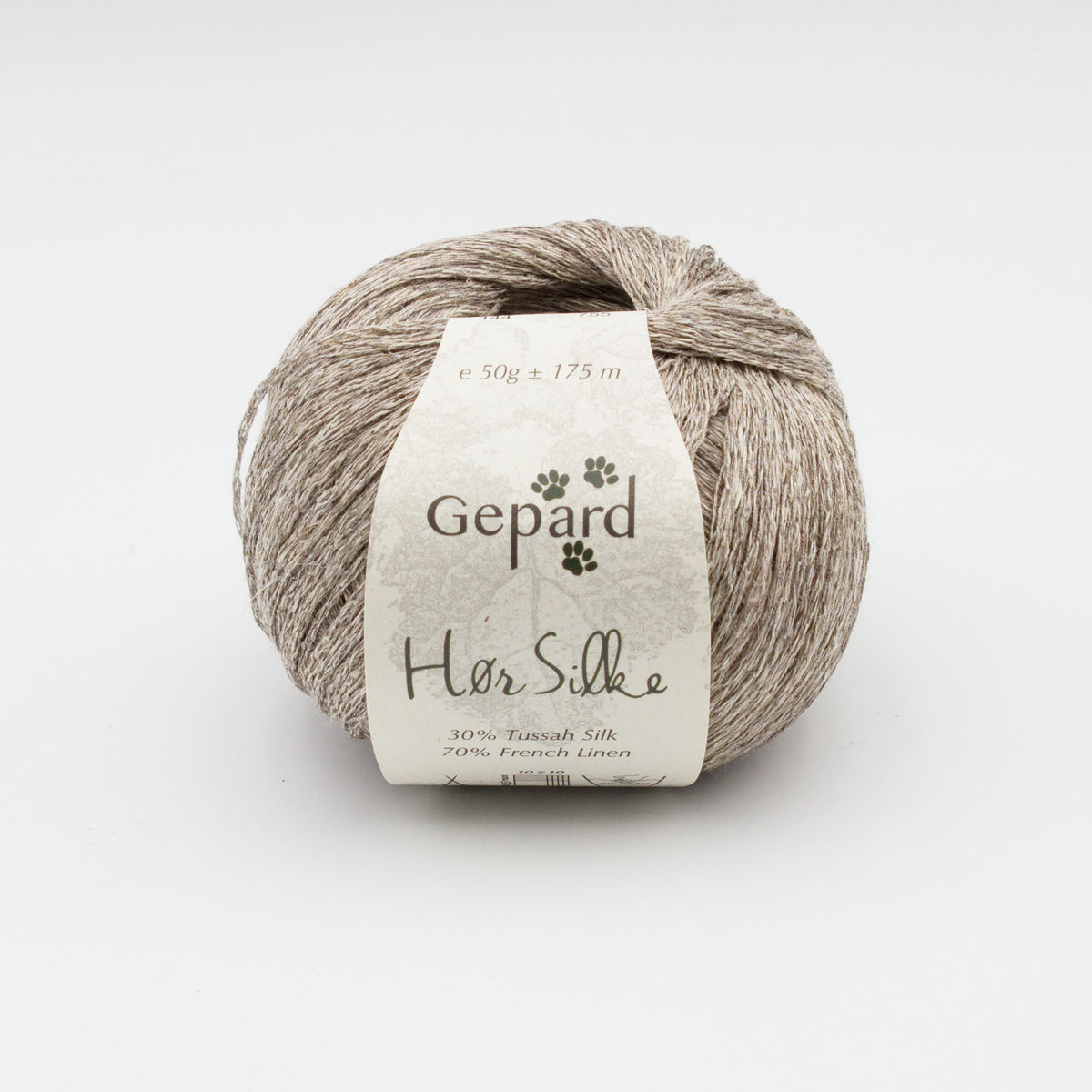 Pelote de Hør Silke de Gepard Garn coloris  144 Raw Linen