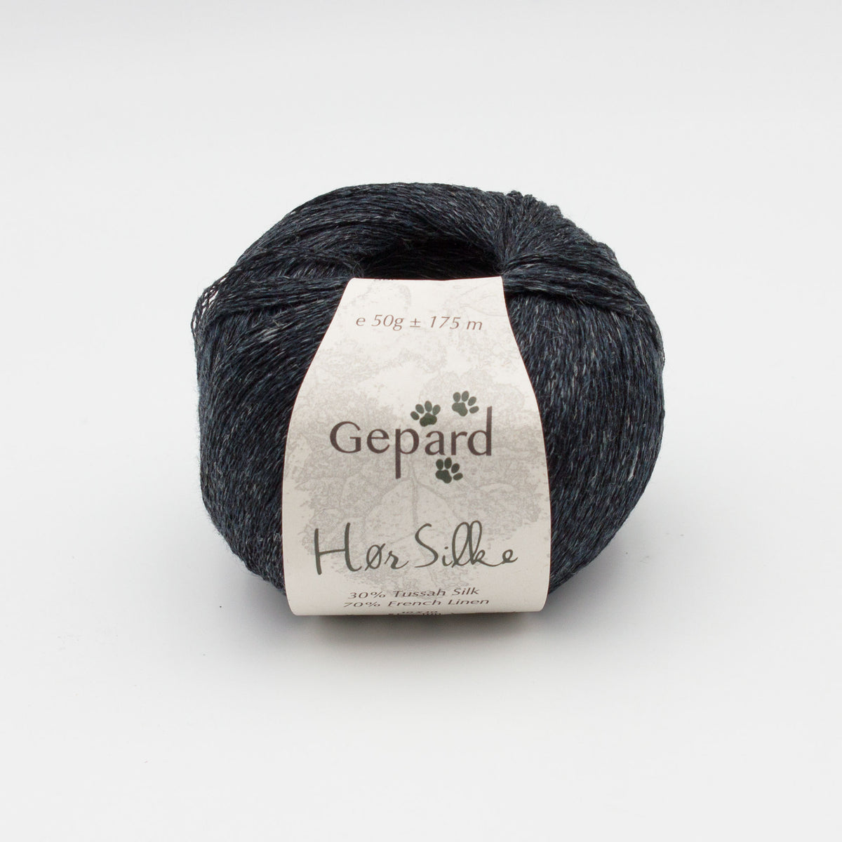 Pelote de Hør Silke de Gepard Garn coloris  590 Black Ash
