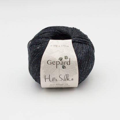 Pelote de Hør Silke de Gepard Garn coloris  590 Black Ash
