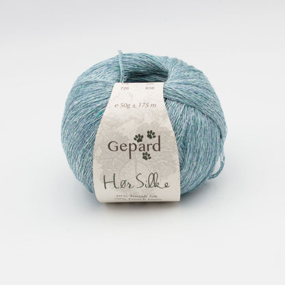 Pelote de Hør Silke de Gepard Garn coloris 726 Mineral Blue