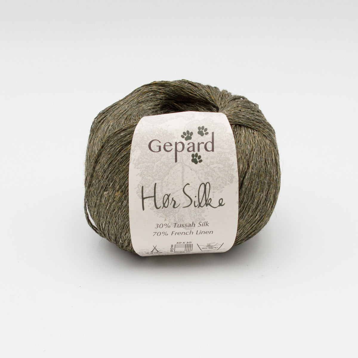 Pelote de Hør Silke de Gepard Garn coloris  852 Olive