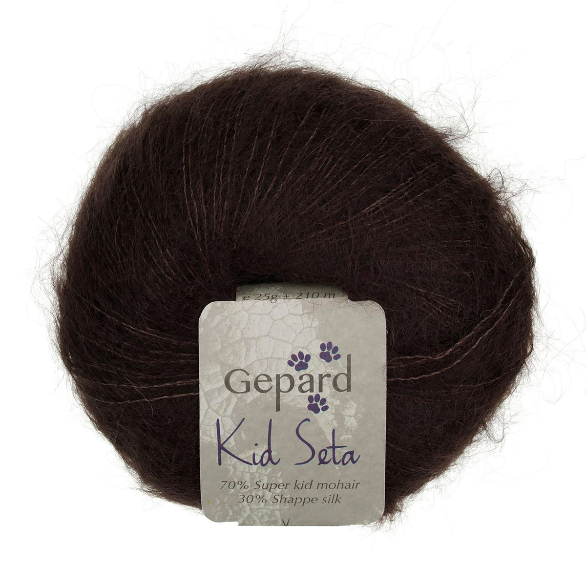 Kid Seta de Gepard Garn coloris 196 Coffee